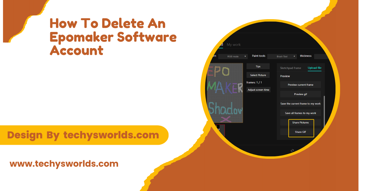 how to delete an epomaker software account