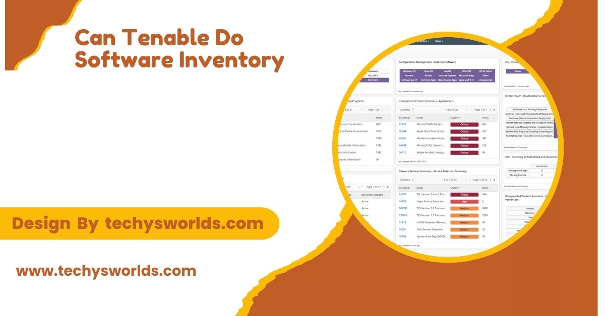 can tenable do software inventory