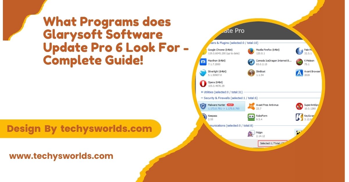 What Programs does Glarysoft Software Update Pro 6 Look For – Complete Guide!