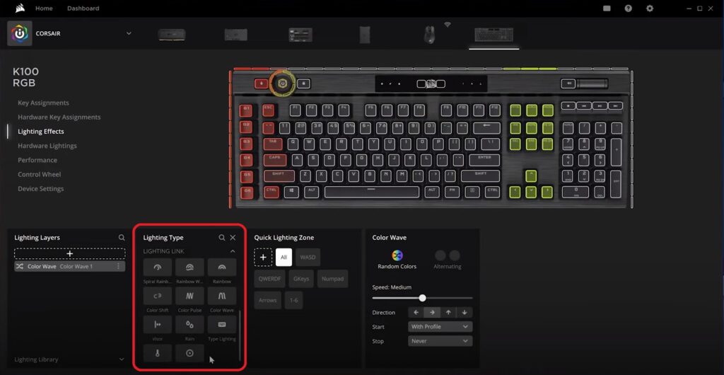 Key Features of Corsair Keyboard Software (iCUE):