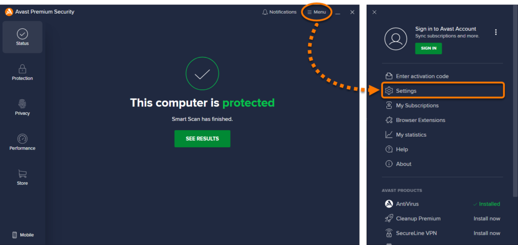 How to Customize DRI Avast Software: